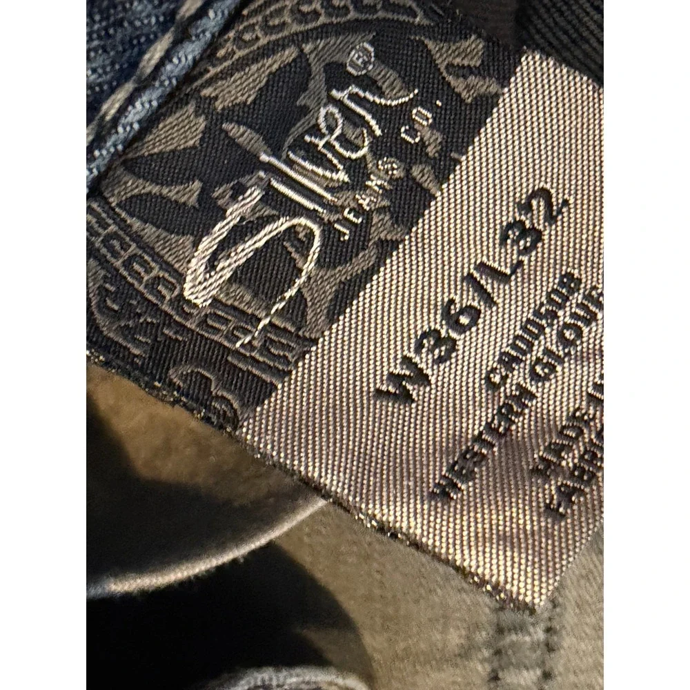Silver Jeans Zac 36x32 Mens 36 x 32 Blue Relaxed Straight Leg Denim Western